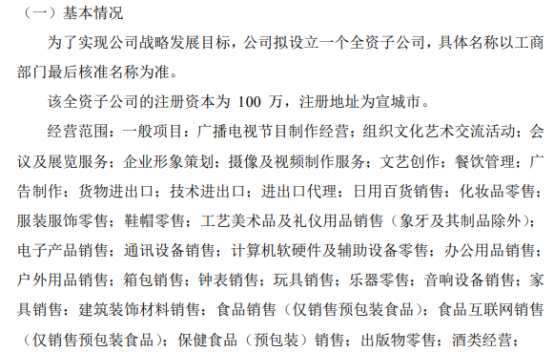 經營范圍:一般項目:廣播電視節目制作經營;組織文化藝術交流活動;會議